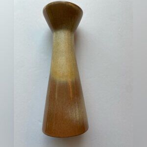 Vintage Frankoma brown and tan bud vase. MCM